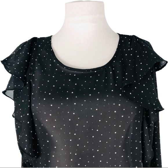 𝅺molly Bracken Star Woven Semi Sheer Blouse - Picture 7 of 14